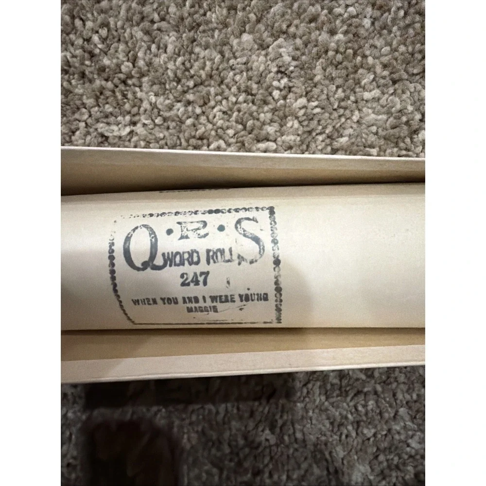 Vintage‎ QRS Player Piano Word Rolls. Lot Of 4. See Pics